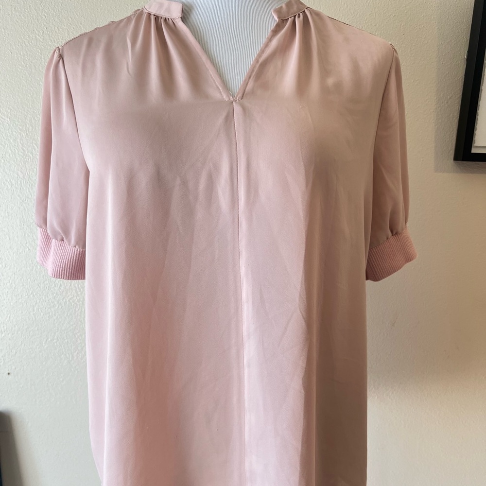 Catherine‎ Malandrino Blush Pink Blouse